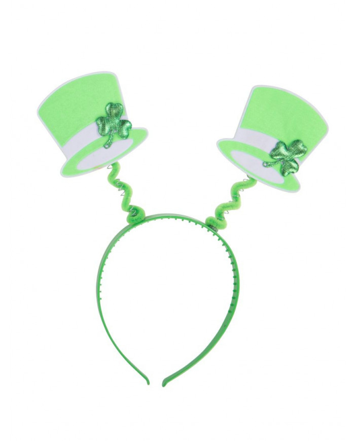 S.Patrick headband with mini hats and clover. Indispensable for