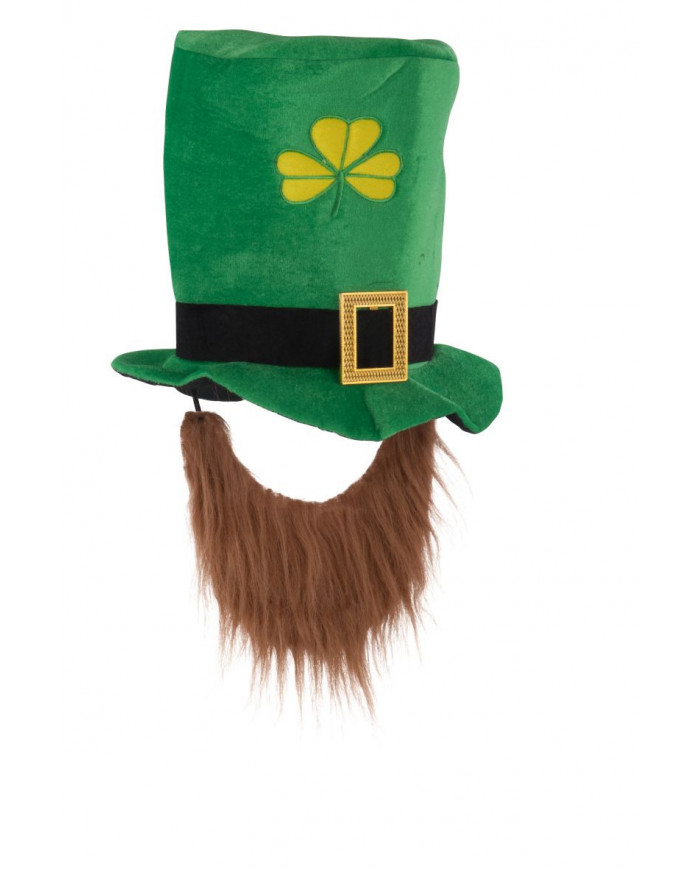 Cappello tuba di San Patrizio, realizzato in tessuto verde con