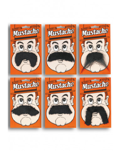 Moustaches W/Card, 6 Ass.Models