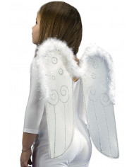 Angel Wings W/Marabout In Pbh, H.Cm.48X42