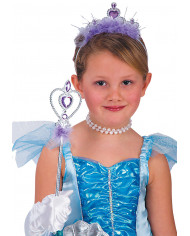 Silver Set Princess W/Purple Marabout (Crown And Wand) In Pbh
