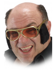 Elvis Glasses W/Side Whiskers In Pb