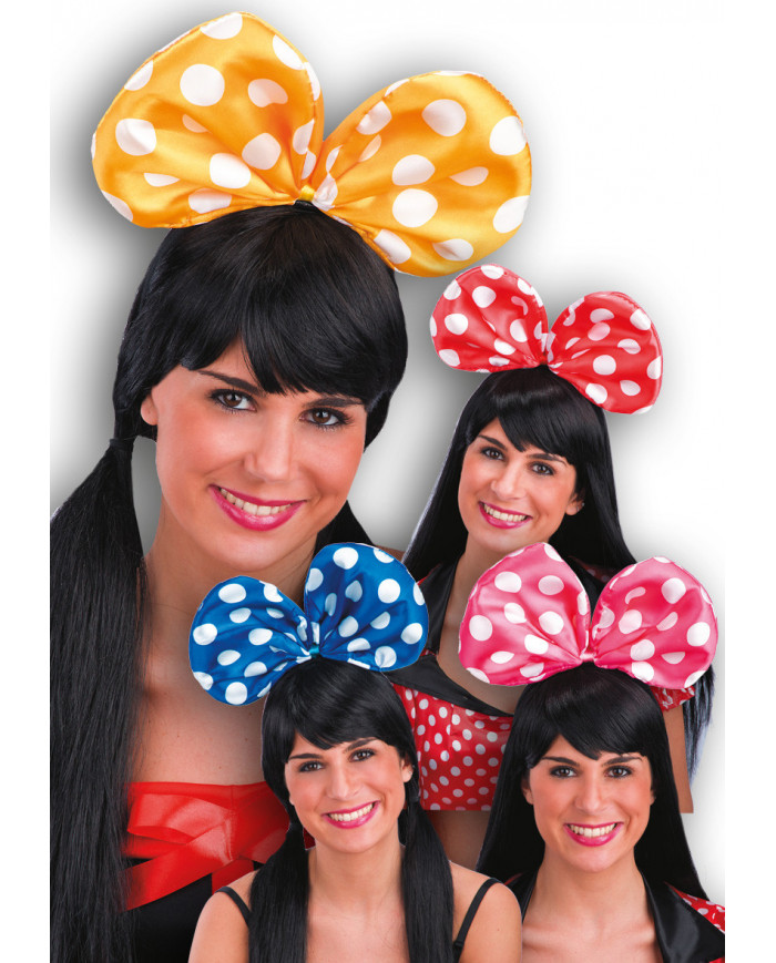 Bow Headband In Ass.Col. W/Header