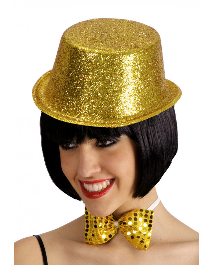 Glitter Cylinder Gold Color