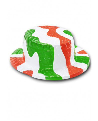 Canotier Italie en plastique avec Ã©tiquette volante / Ã©tiquette