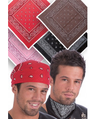 Bandana in colori assortiti, realizzata in tessuto stampato