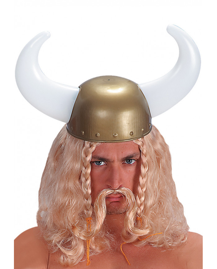 Casque Viking avec Ã©tiquette volante / Ã©tiquette