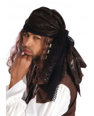 Bandana da pirata, adulto, realizzata in morbido tessuto