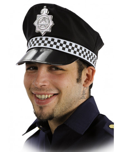 Tipico cappello poliziotto londinese, accessorio adatto per un