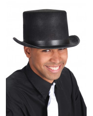 Hoher Zylinder schwarz aus Filz H. ca. 14 cm (ErwachsenengrÃ¶ÃŸe) mit