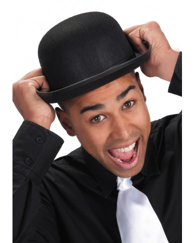 Cappello a bombetta in feltro di colore nero in taglia 59.