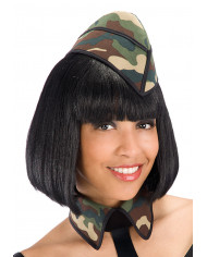 Cappello militare per adulto in tessuto di colorazione
