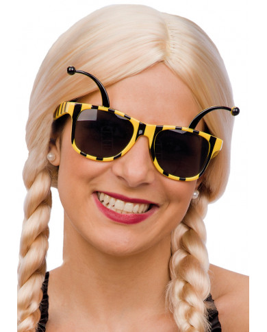 Lunettes abeille sur papier cartonnÃ©