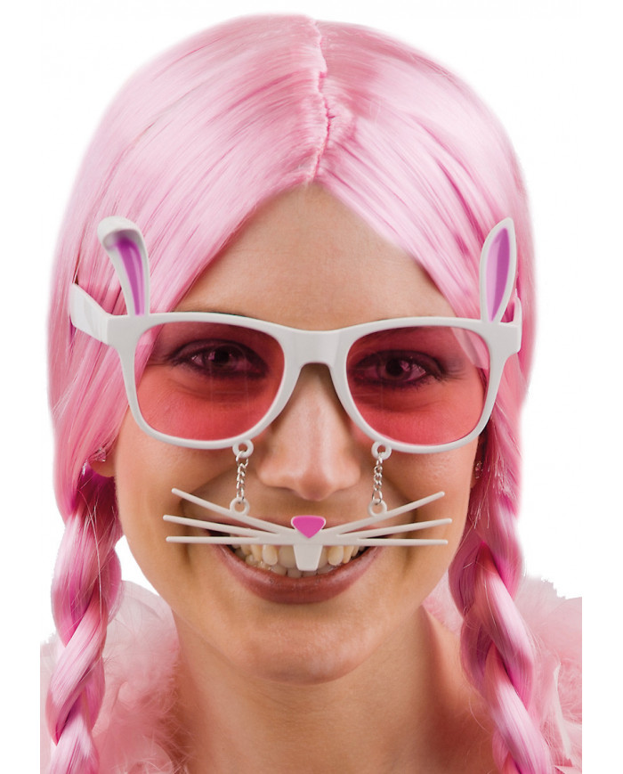 Rabbit Glasses With Mustaches On Card