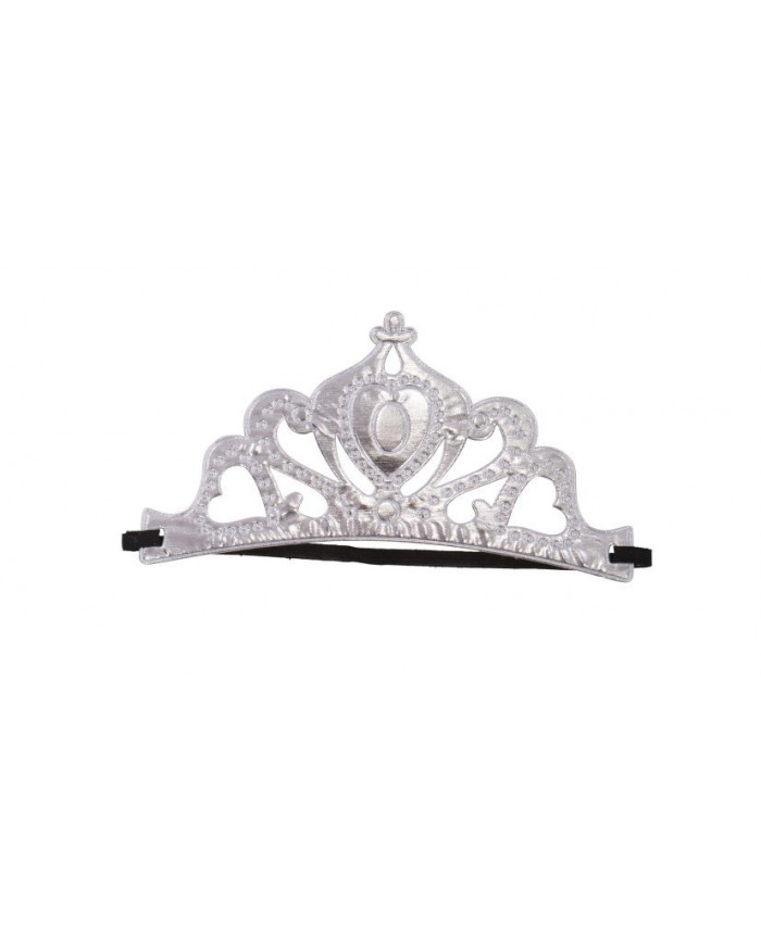 Princess gold crown in fabric that is worn as a band thanks to