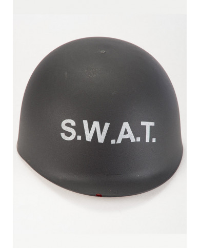 Casco policÃ­a con etiqueta colgante/etiqueta