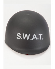 Casco policÃ­a con etiqueta colgante/etiqueta