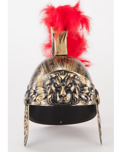 Casco romano lujo con cresta con etiqueta colgante/etiqueta