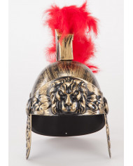 Casco romano lujo con cresta con etiqueta colgante/etiqueta