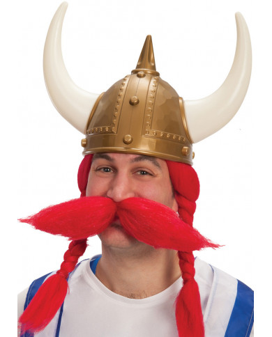 Casque Viking avec Ã©tiquette volante / Ã©tiquette