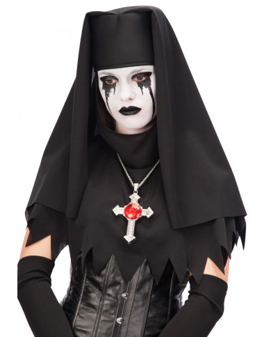 Black Nun Headpiece In Bag