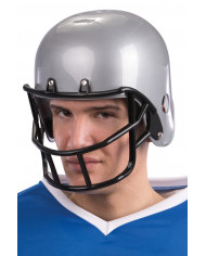 Casco in plastica per un travestimento da giocatore di football