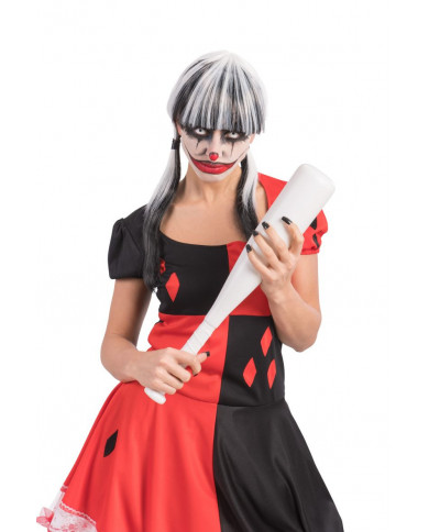 White plastic baseball bat, long cm.5. The most important