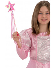 Wand with star in pink fabric, long cm.37. Indispensable