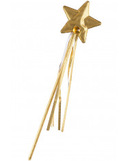 Wand with star in gold fabric, long cm.37. Indispensable