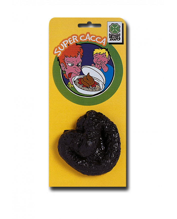 Riproduzione realistica di cacca in plastica. Nascondi questo