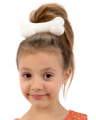 Plastic hair clip with bone, for a primitive hairstyle or to