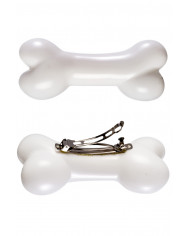 Plastic hair clip with bone, for a primitive hairstyle or to