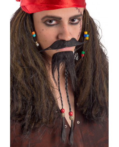 Moustache and goatee to turn you into a corsair of the