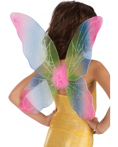 Ailes papillon multi-couleurs, hauteur 40x52 cm environ dans une