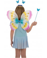 Multicolor butterfly set composed of wings cm. 4 x5, headband