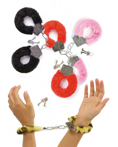 Metal Handcuffs W/Plush In Blister