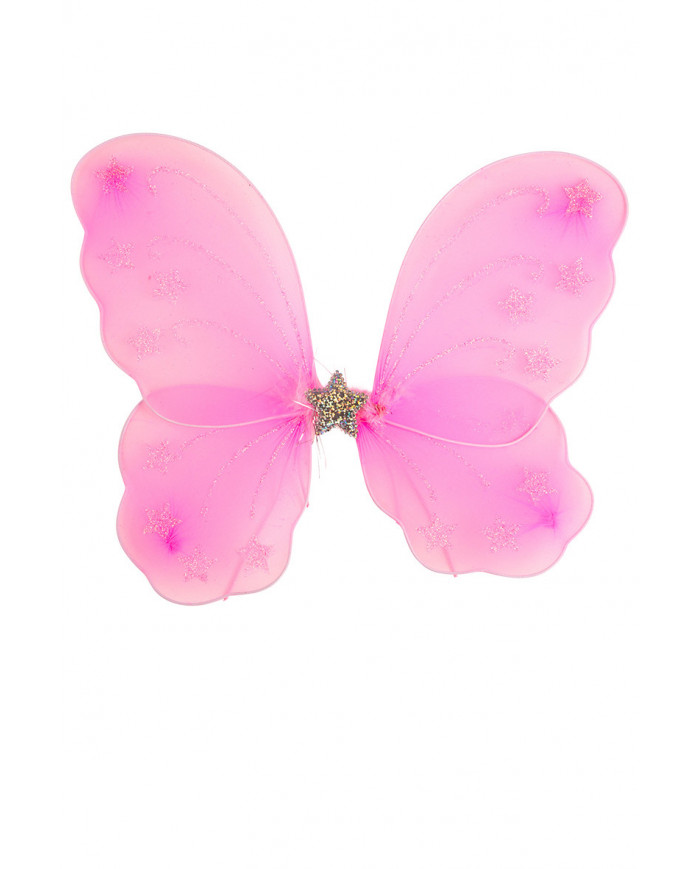 Butterfly wings in pink veil, measuring cm. 27x33. Article