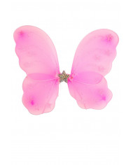 Butterfly wings in pink veil, measuring cm. 27x33. Article