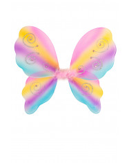 Ali farfalla in tulle multicolor, misurano cm. 27x33 ca.