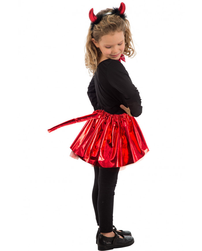 Set travestiemento da diavoletta, composto da cerchietto con