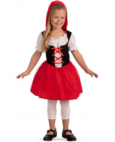 Costume da Cappuccetto Rosso per bambina. Composto da abito