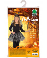 Set consisting of wings of h.cm.38x43 in black veil decorated