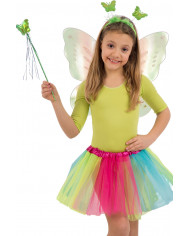 Multicolor butterfly set consisting of wings cm. 4 x45, skirt