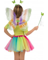 Multicolor butterfly set consisting of wings cm. 4 x45, skirt
