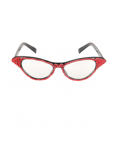 Plastic glasses with transparent lenses and 6 s-style frame