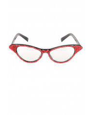 Plastic glasses with transparent lenses and 6 s-style frame