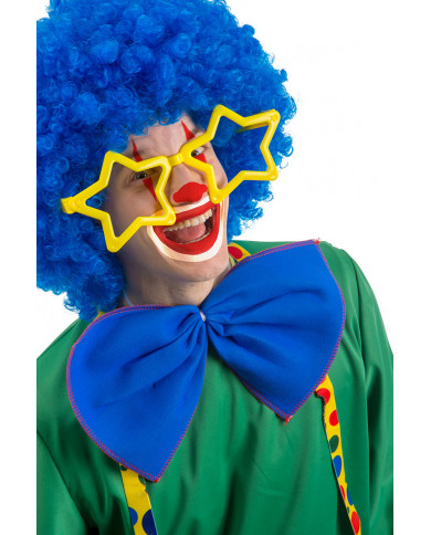 Giant star glasses in plastic without lenses in assorted