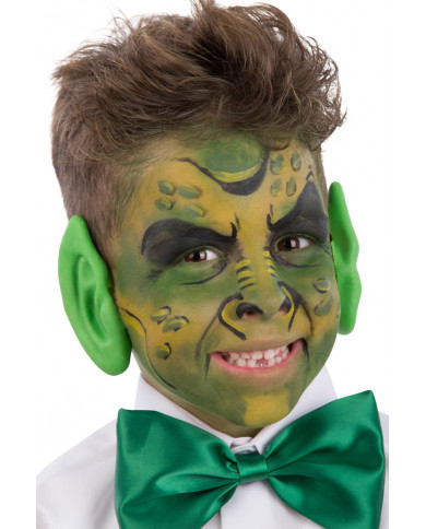 Green ears in soft pvc to play a funny ogre like Shrek.