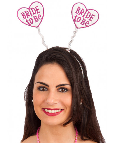 Haarreif mit Herzen BRIDE TO BE mit AufhÃ¤nger