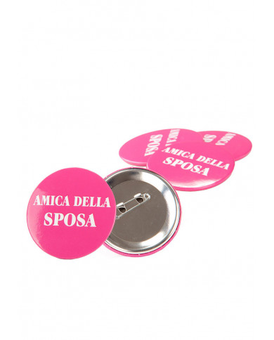 4 Pins Friend Of The Bride On Cardboard